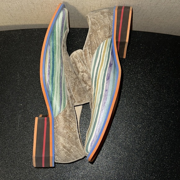 Men’s leather fashion shoes Taj collection Size 8.5 DEBO-BEIGE - Picture 7 of 8